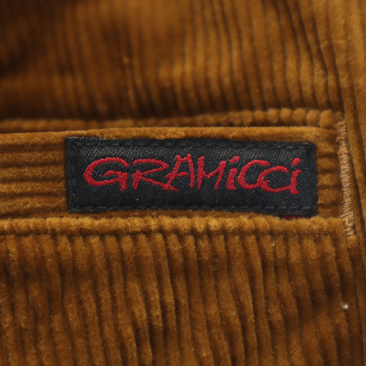 Gramicci グラミチ クロップド コーデュロイ バギーパンツ M キャメル系 アウトドア レディース