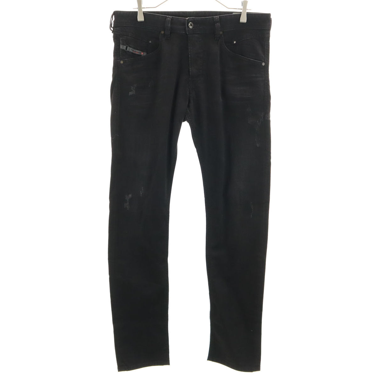 DIESEL ディーゼル BELTHER スリム テーパードパンツ W32 ブラック 0679F メンズ