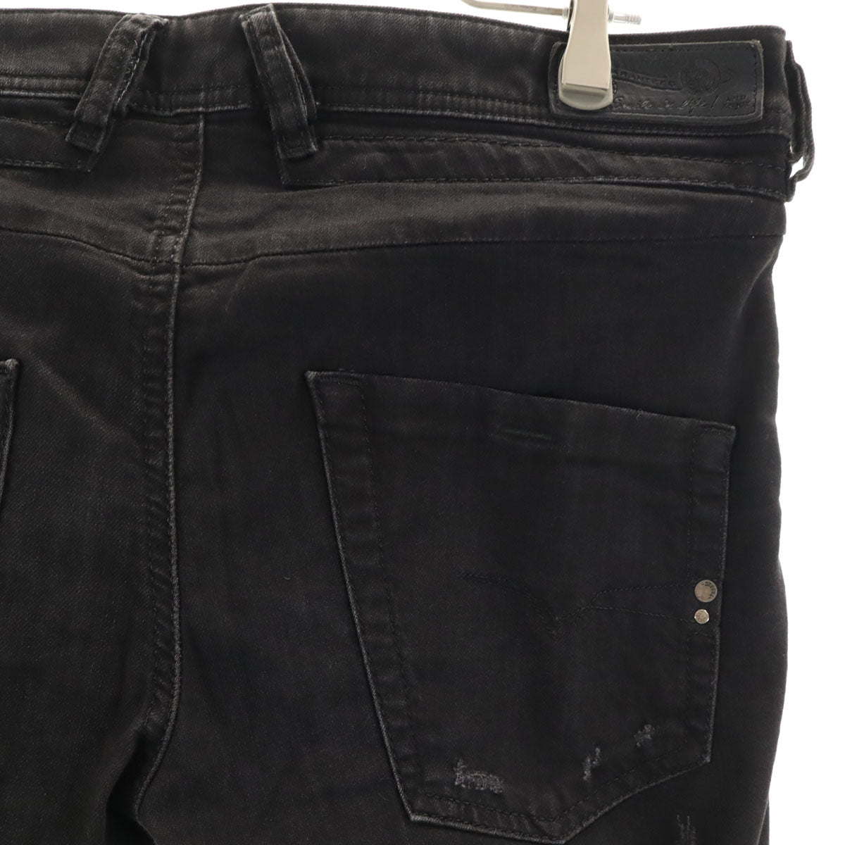 DIESEL ディーゼル BELTHER スリム テーパードパンツ W32 ブラック 0679F メンズ