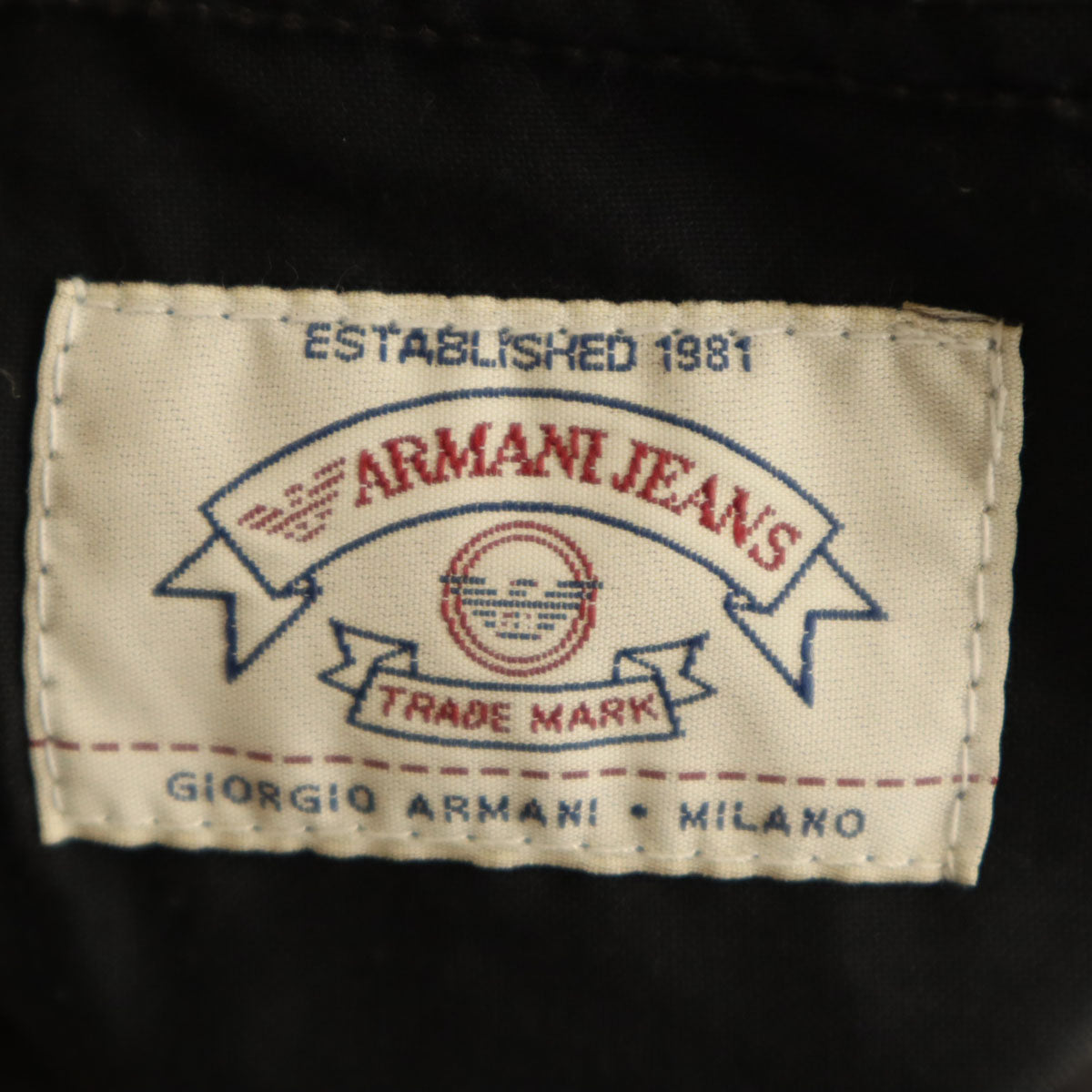 ARMANI JEANS アルマーニジーンズ 90s イタリア製 オールド ロングパンツ 48 ブラック系 メンズ