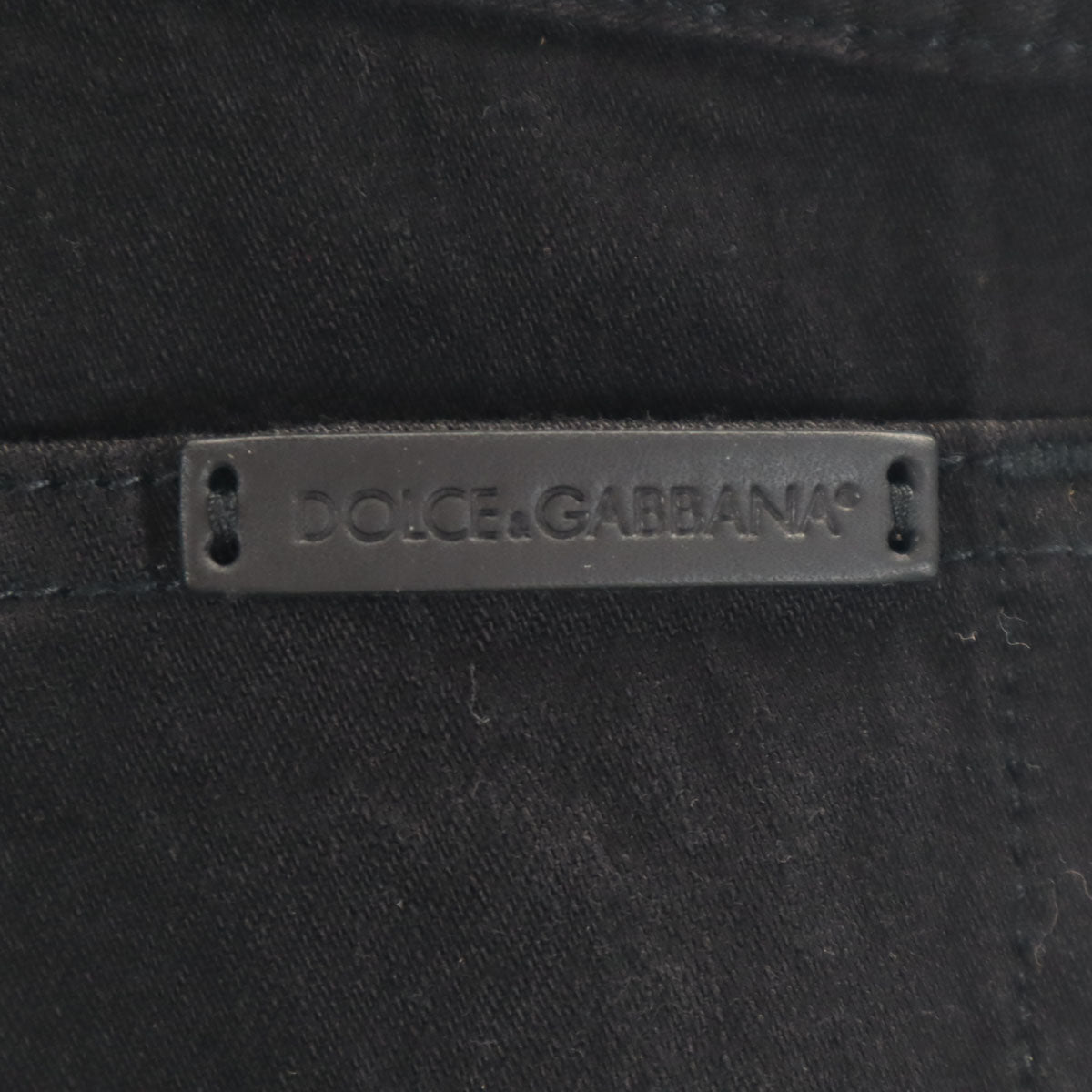 DOLCE&GABBANA DENIM ドルチェアンドガッバーナ デニム イタリア製 ロングパンツ 44 ブラック メンズ