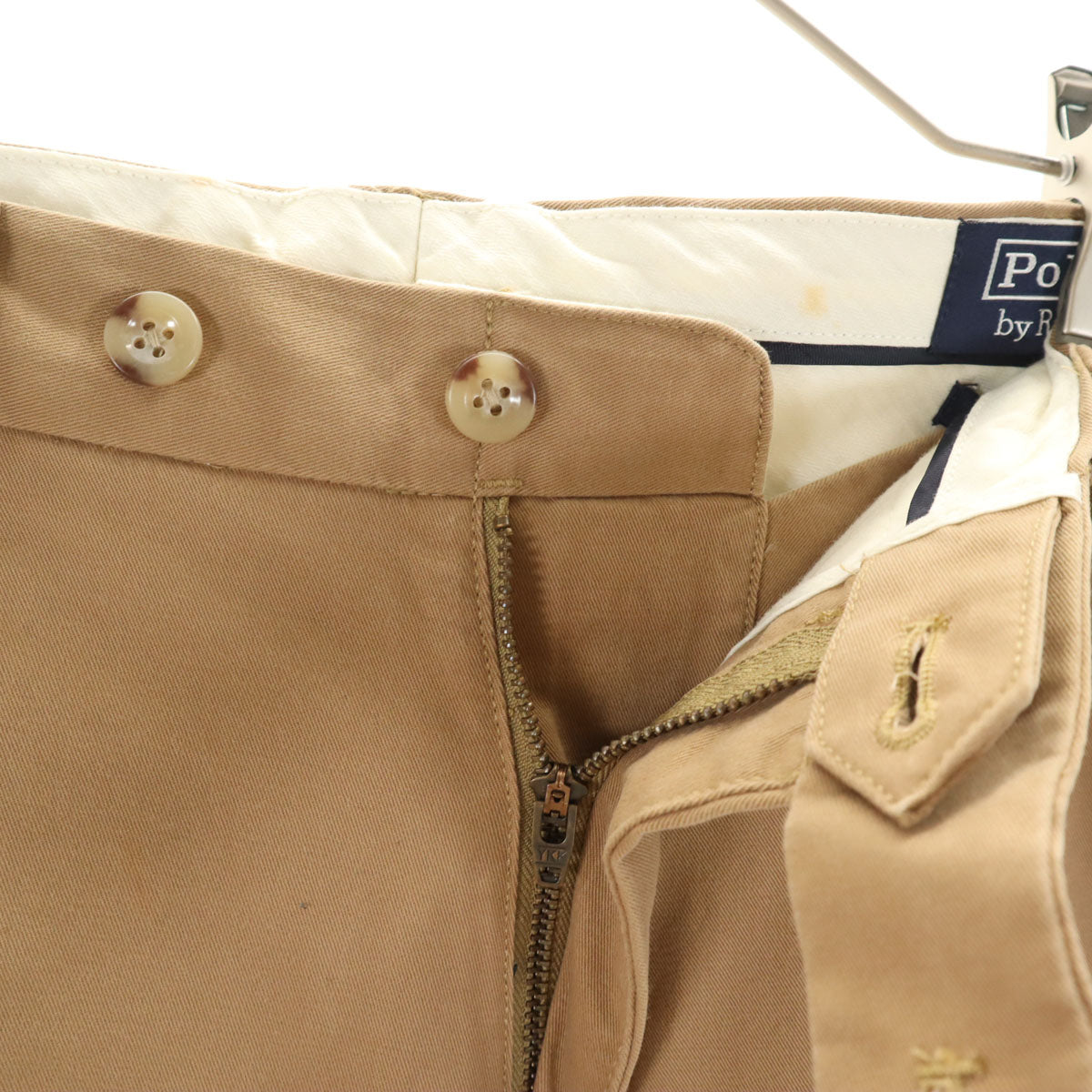 Polo by Ralph Lauren ポロバイラルフローレン 未使用 ストレッチ カスタムフィット パンツ W32 ベージュ メンズ