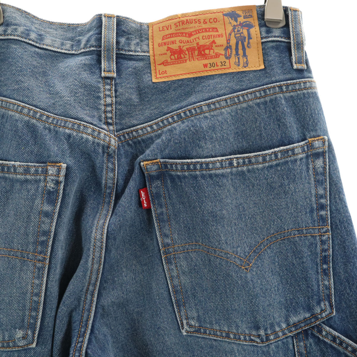 Levi's リーバイス Disney PIXAR ディズニー ピクサー コラボ トイストーリー ウエスタン フレアデニムパンツ W30 ウォッシュブルー ジーンズ ダブルニー TOY STORY メンズ