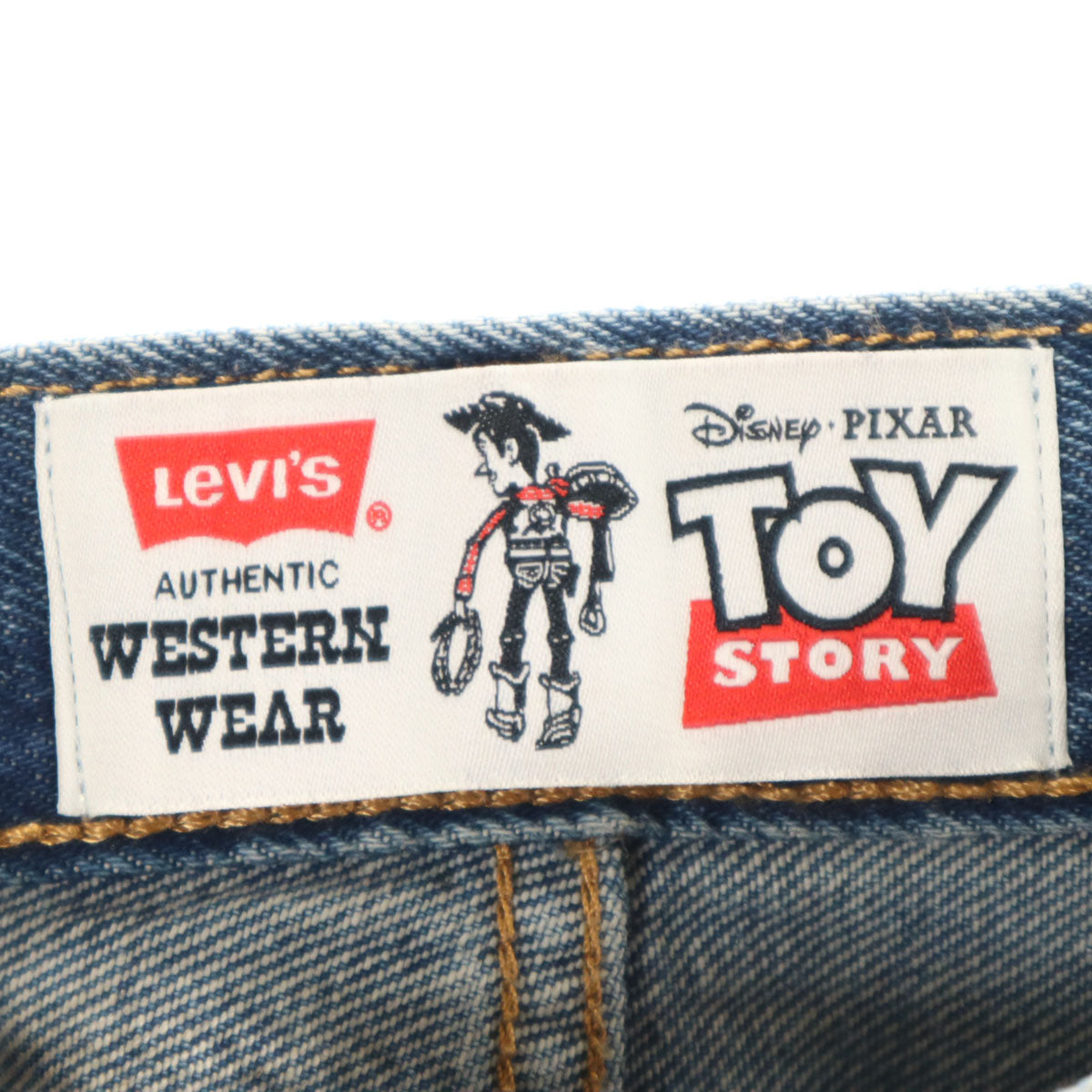 Levi's リーバイス Disney PIXAR ディズニー ピクサー コラボ トイストーリー ウエスタン フレアデニムパンツ W30 ウォッシュブルー ジーンズ ダブルニー TOY STORY メンズ