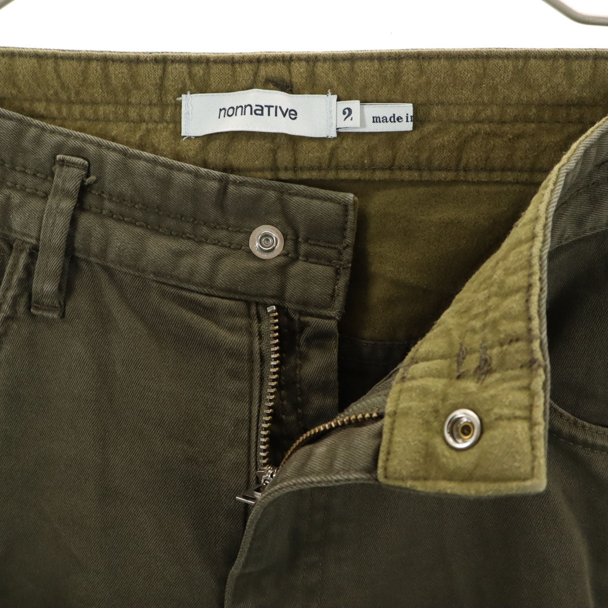nonnative ノンネイティブ 日本製 ドウェラー ウェポンクロス ロングパンツ 2 カーキ メンズ
