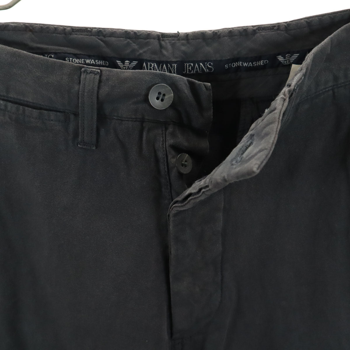 ARMANI JEANS アルマーニジーンズ 90s イタリア製 オールド ワークパンツ 48 チャコールグレー メンズ