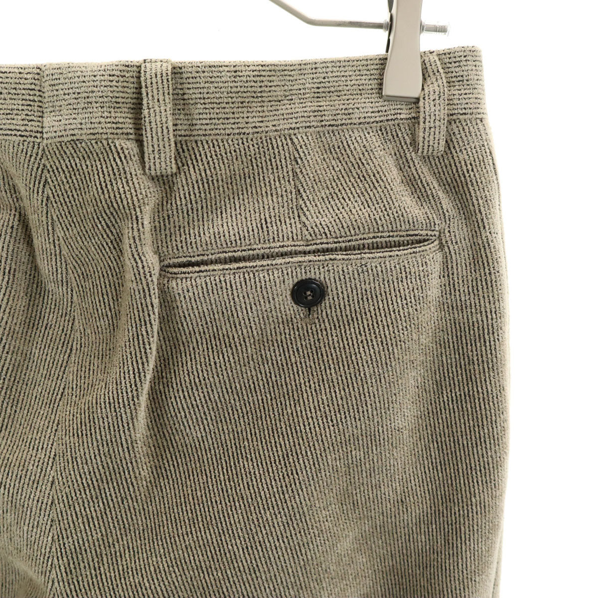 GIORGIO ARMANI ジョルジオアルマーニ イタリア製 細畝 スラックスパンツ 44 ベージュ メンズ