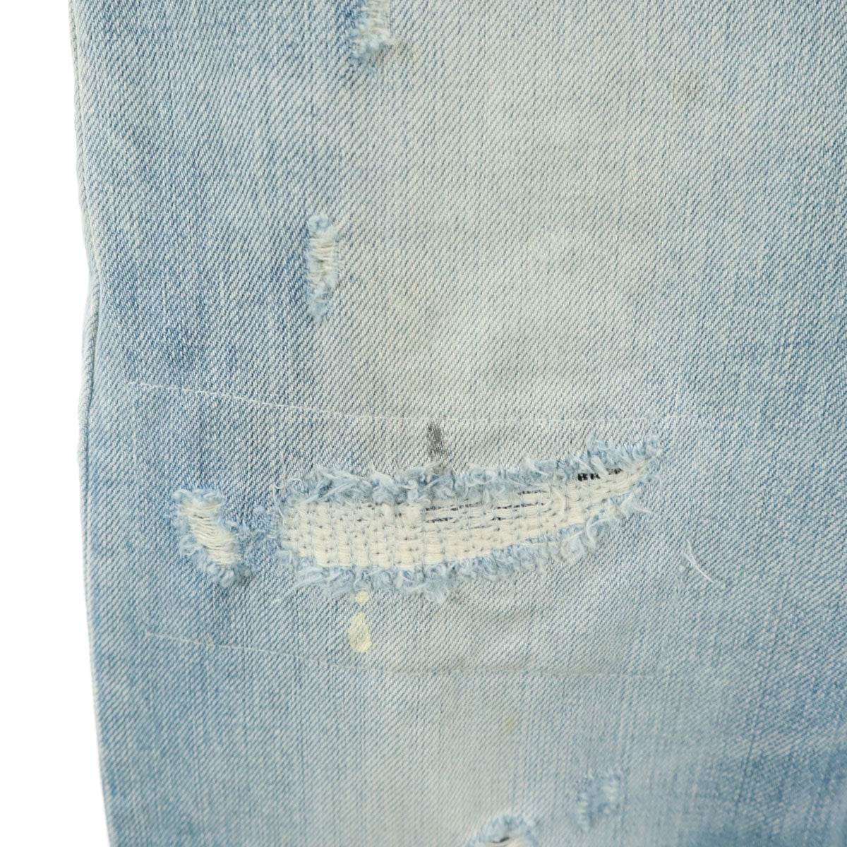 DENHAM デンハム ヴィンテージ加工 スリムデニムパンツ W29 ブルー ジーンズ メンズ