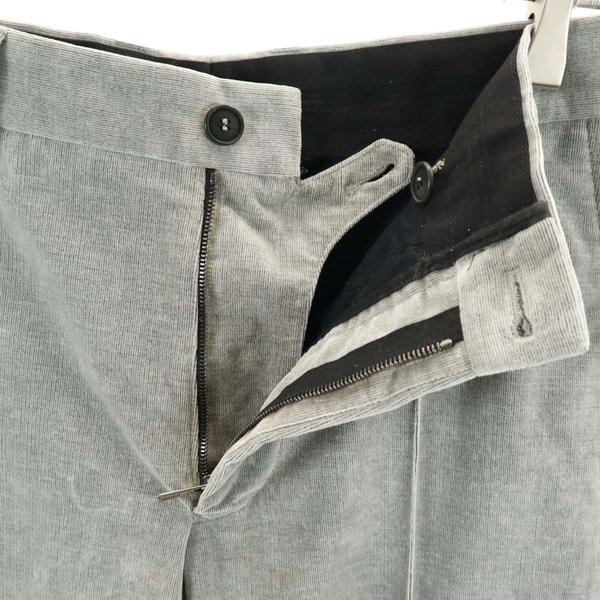 GIORGIO ARMANI ジョルジオアルマーニ イタリア製 ベロア調 パンツ 46 グレー メンズ