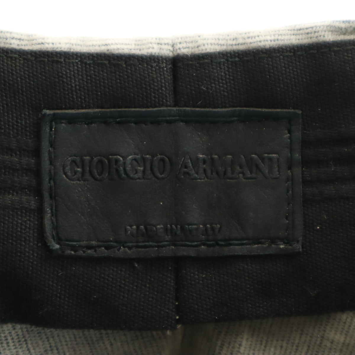 GIORGIO ARMANI ジョルジオアルマーニ イタリア製 ベロア調 パンツ 46 グレー メンズ