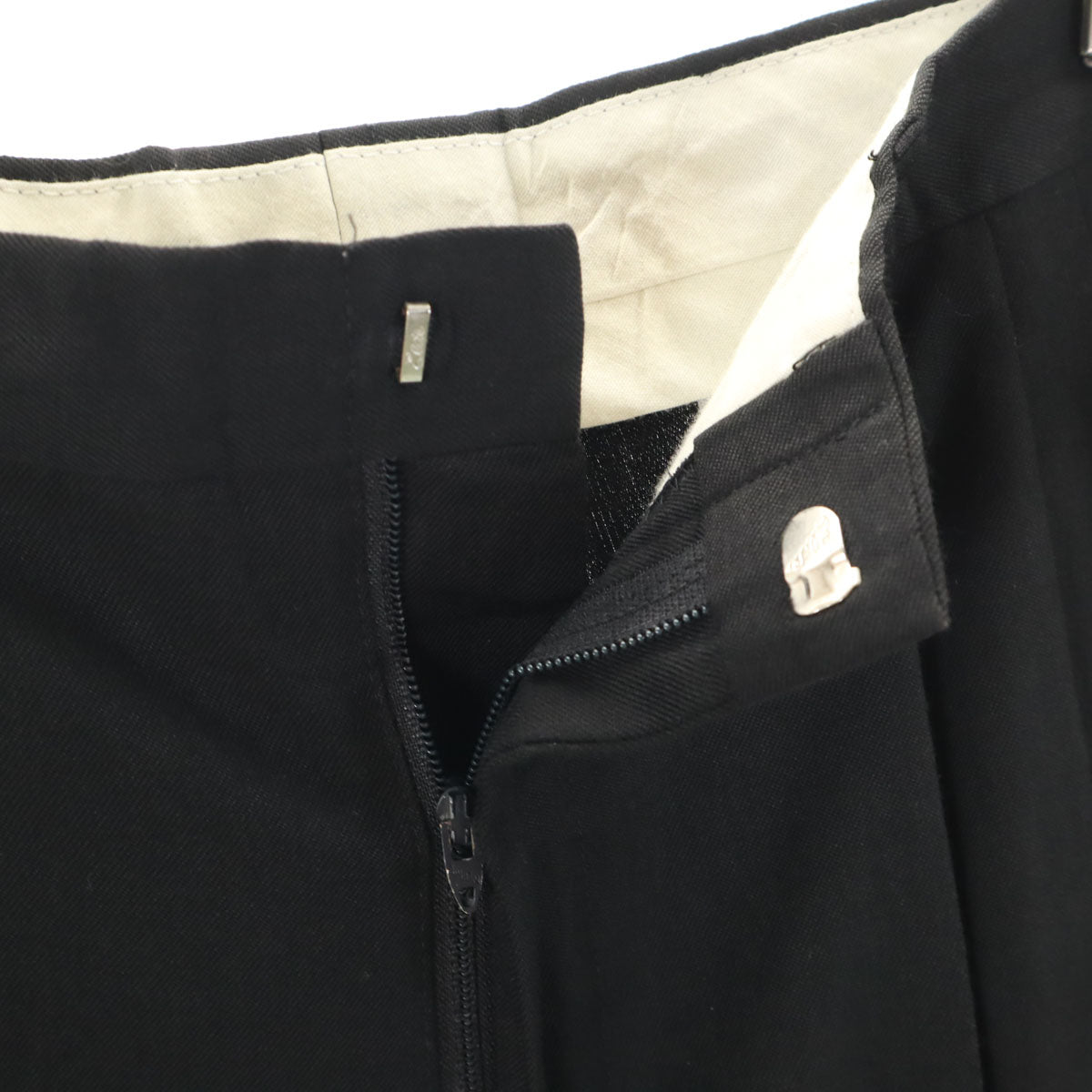 80s ロケットタロン ヴィンテージ スラックスパンツ ブラック TALONジップ メンズ