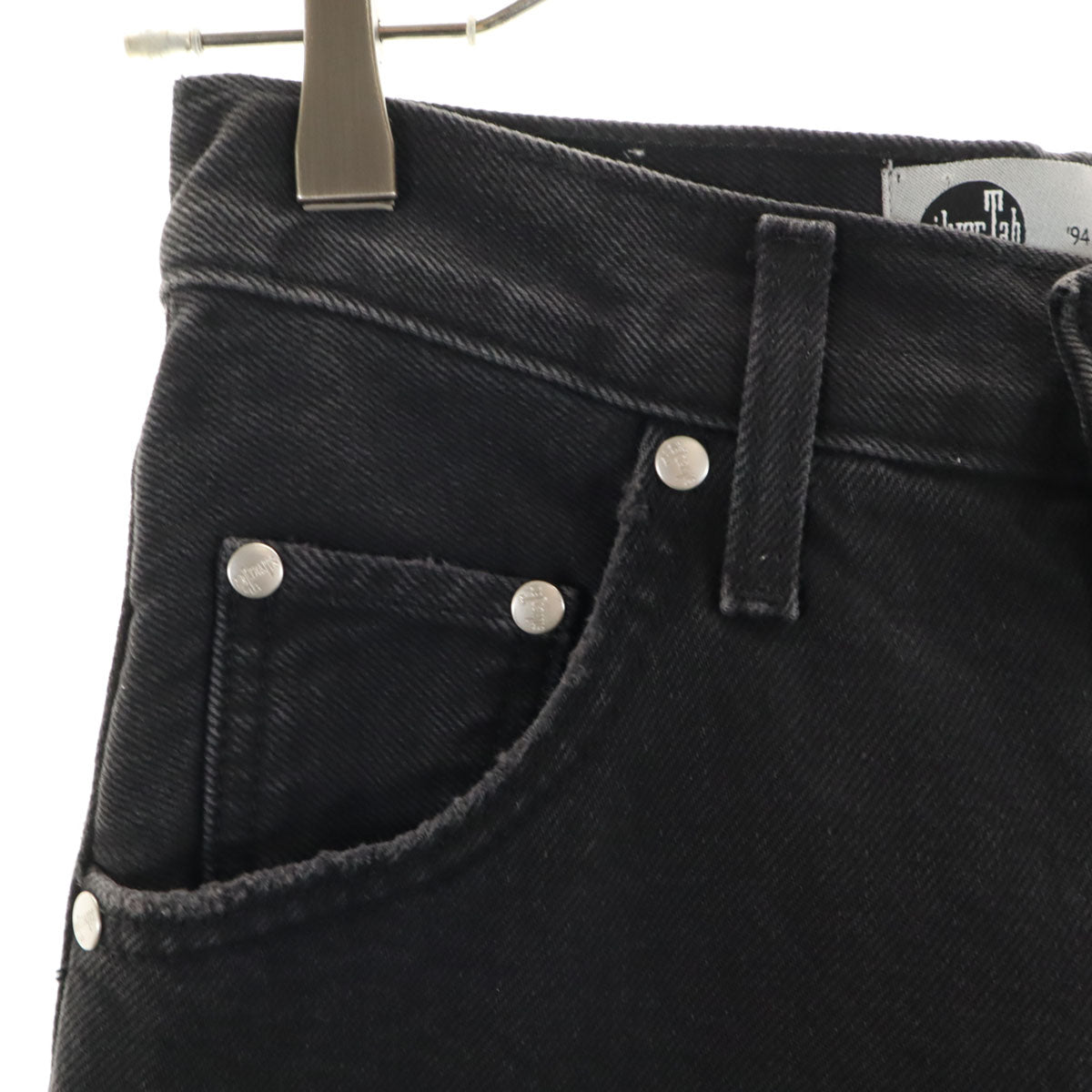 Levis Silver リーバイス シルバータブ デニムパンツ W23 ブラック系 ジーンズ レディース