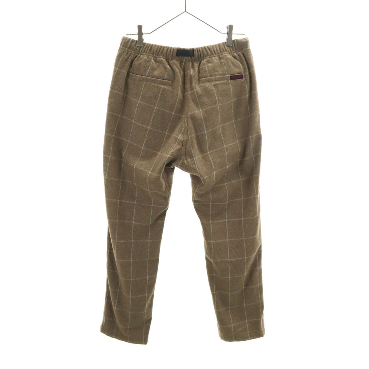 Gramicci グラミチ ウールブレンド チェック柄 アウトドアパンツ M グレー クライミング メンズ