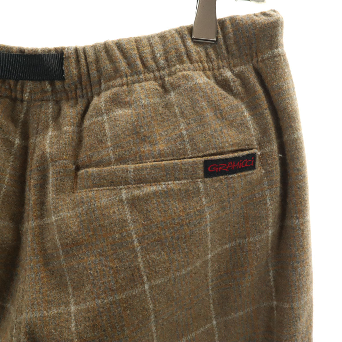 Gramicci グラミチ ウールブレンド チェック柄 アウトドアパンツ M グレー クライミング メンズ