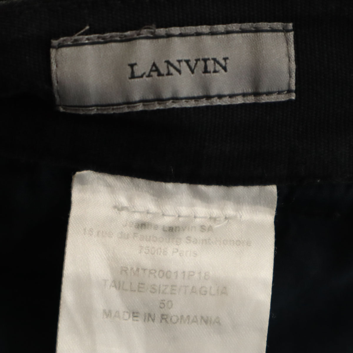 LANVIN ランバン パンツ 50 ネイビー メンズ