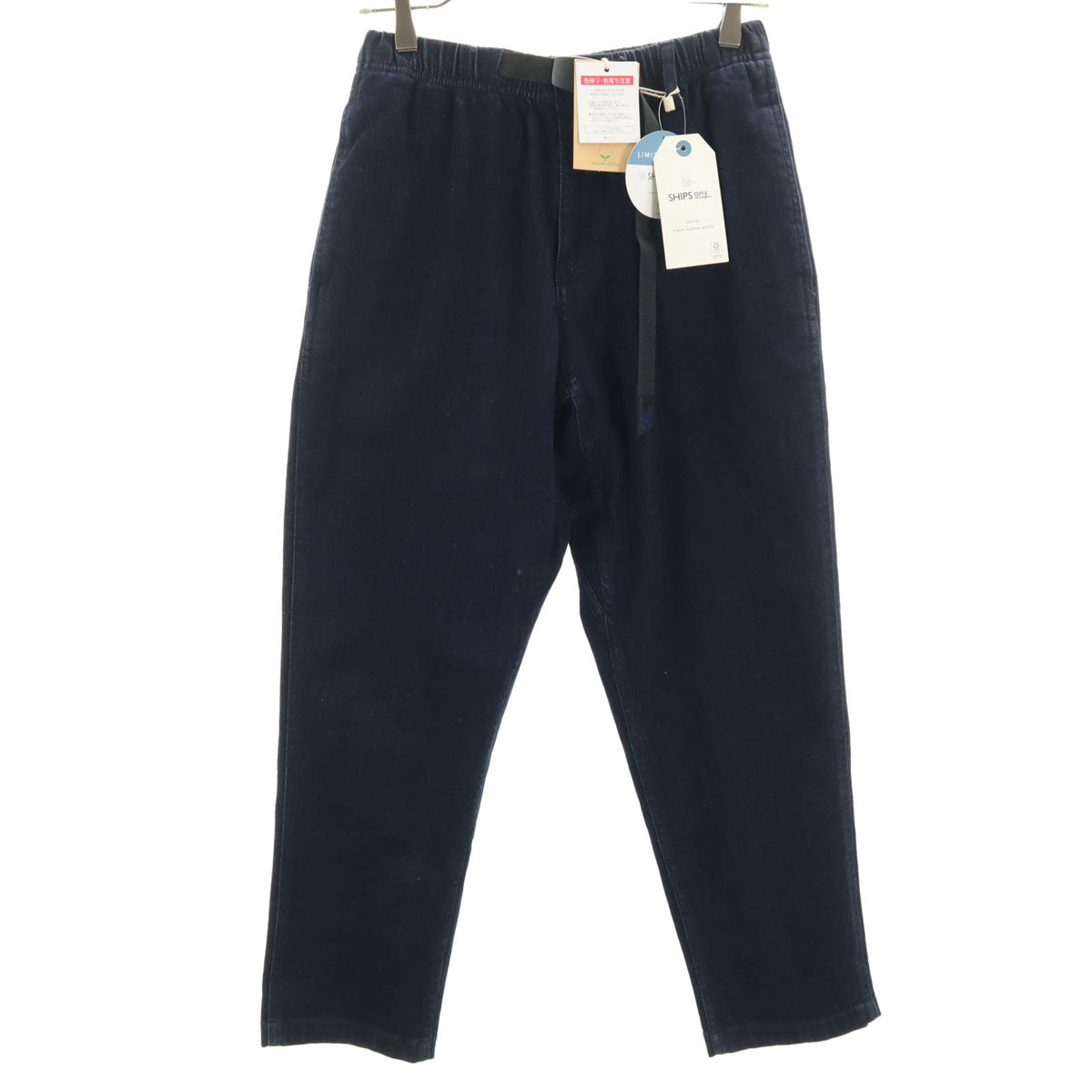 未使用 Gramicci グラミチ SHIPS any シップスエニィ別注 ルーズテーパード デニムパンツ S インディゴ ジーンズ ストレッチ アウトドア メンズ