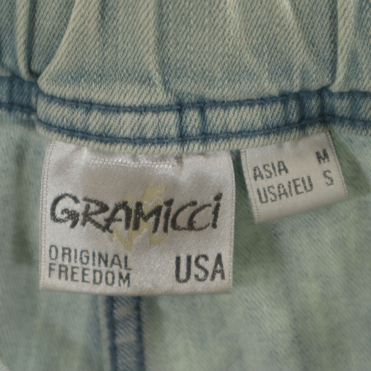 Gramicci グラミチ FREAK'S STORE フリークスストア別注 スリムファティーグ デニムパンツ M アイスブルー ジーンズ メンズ