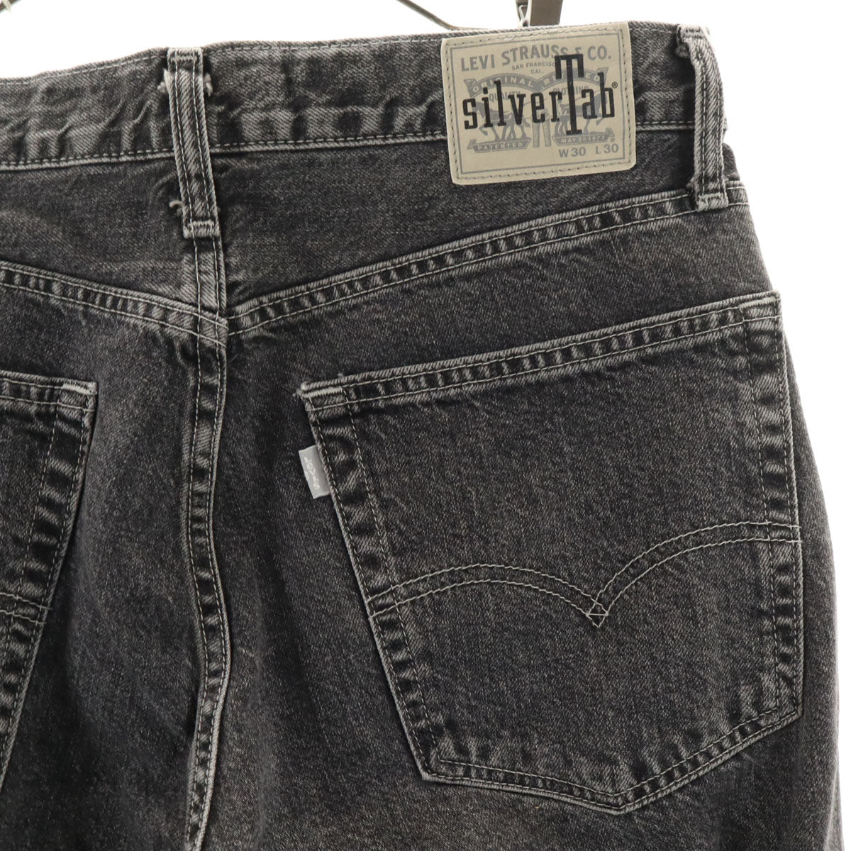 Levi's リーバイス シルバータブ バギー デニムパンツ W30 ブラック系 ジーンズ メンズ