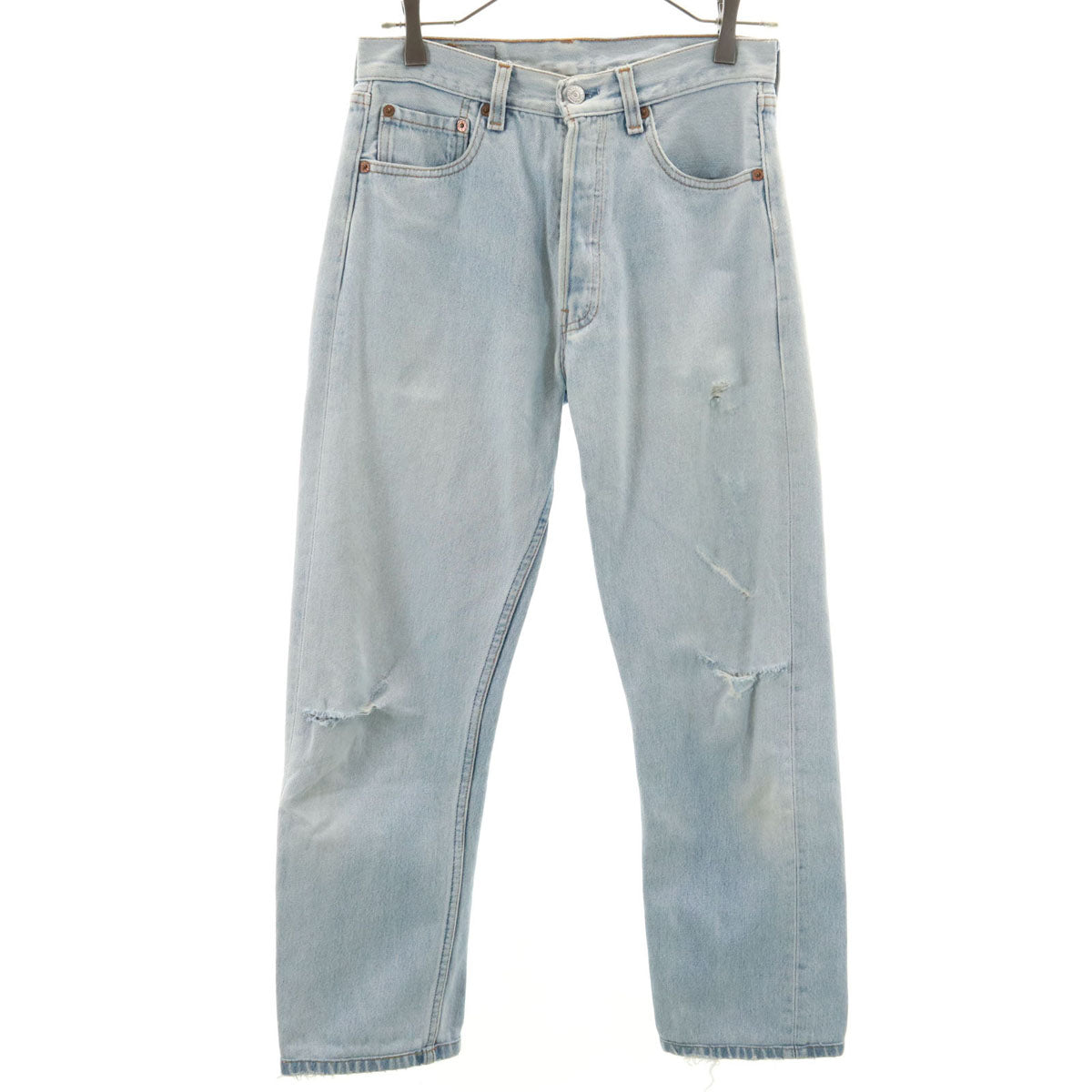 Levi's リーバイス 90s 501 USA製 オールド ストレートデニムパンツ W30 アイスブルー ジーンズ レディース