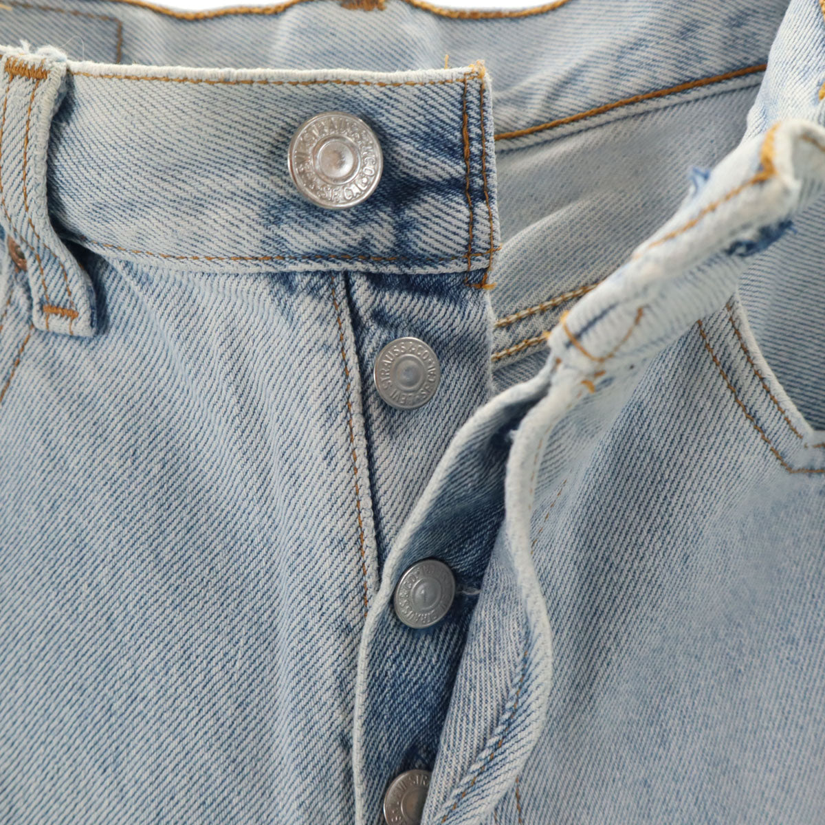 Levi's リーバイス 90s 501 USA製 オールド ストレートデニムパンツ W30 アイスブルー ジーンズ レディース