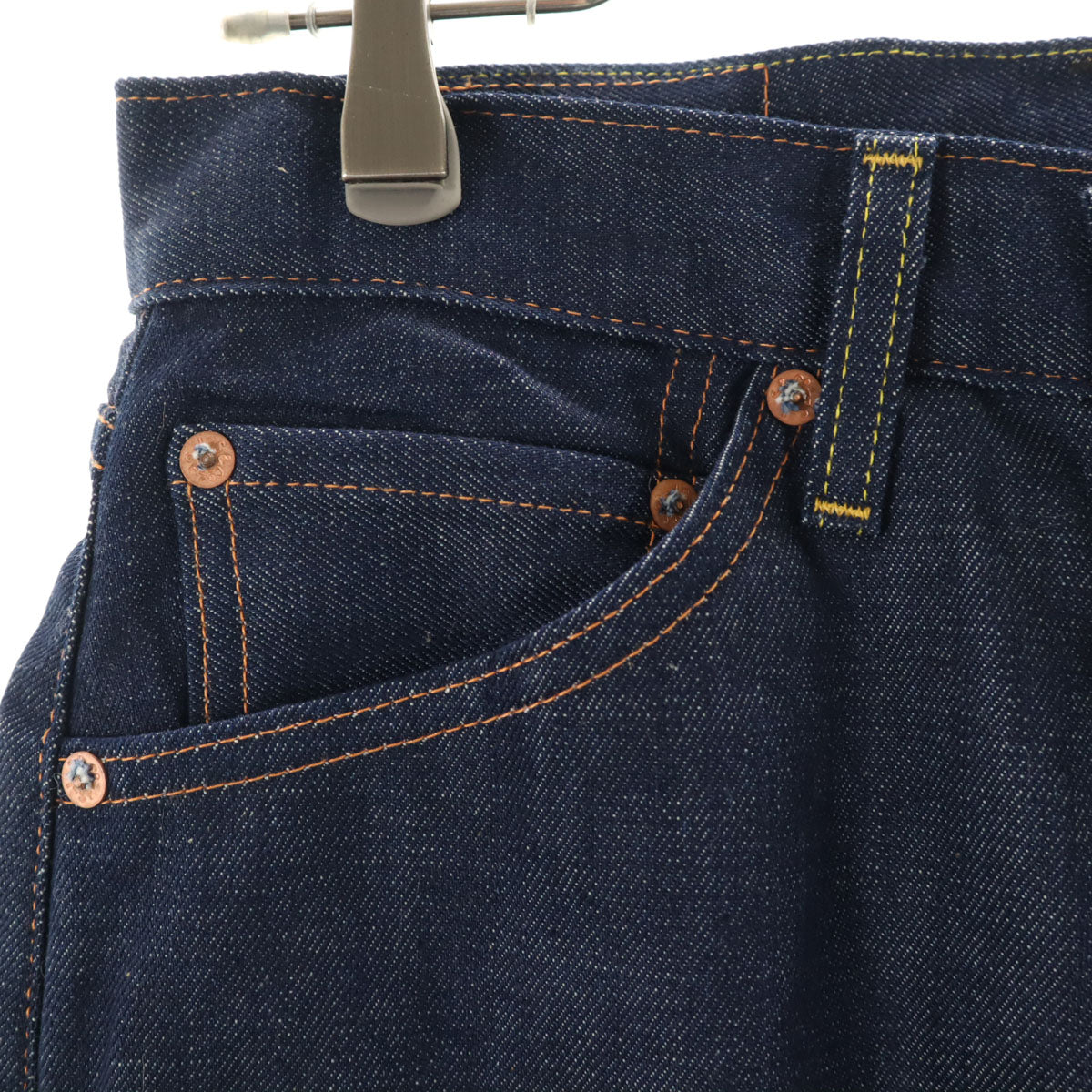 Levi's リーバイス 701 ビッグE ストレートデニムパンツ W28 インディゴ ジーンズ 赤耳 セルビッチ レディース