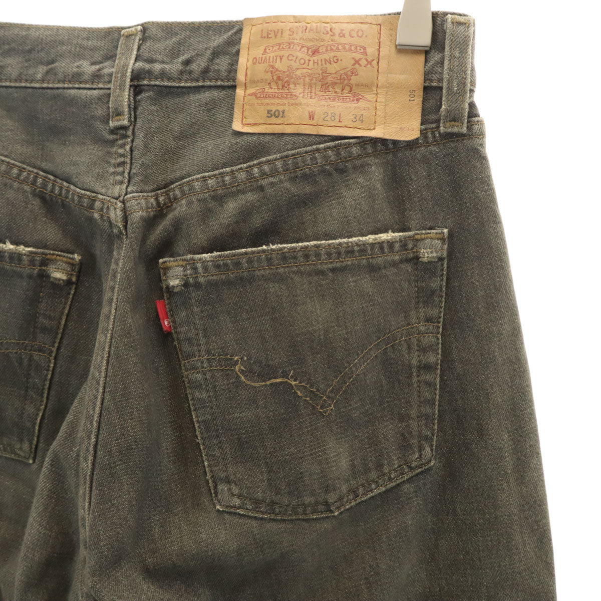 Levi's リーバイス 90s 501 USA製 オールド デニムパンツ W28 グレー系 ジーンズ メンズ
