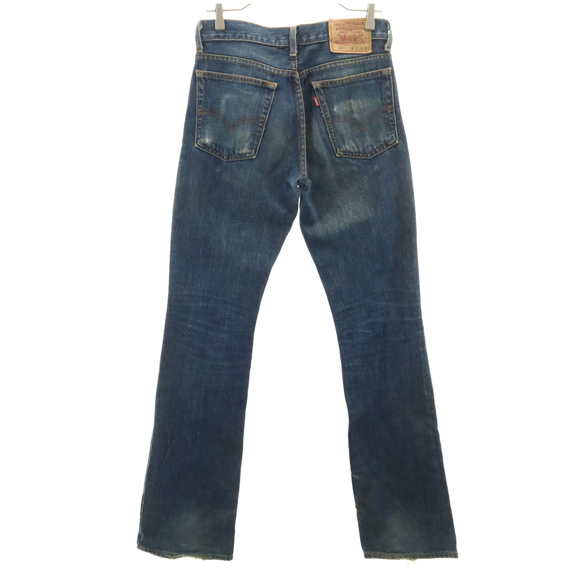 Levi's リーバイス 90s 517 日本製 オールド ブーツカットデニムパンツ W27 インディゴブルー ジーンズ レディース