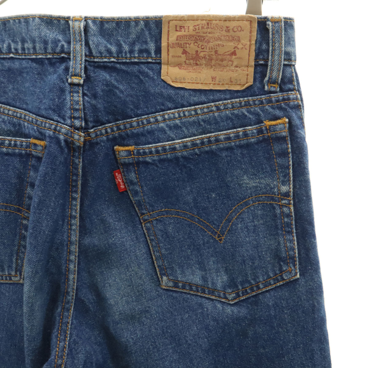 Levi's リーバイス 80s 606-0217 ヴィンテージ テーパードデニムパンツ W29 ウォッシュブルー ジーンズ メンズ