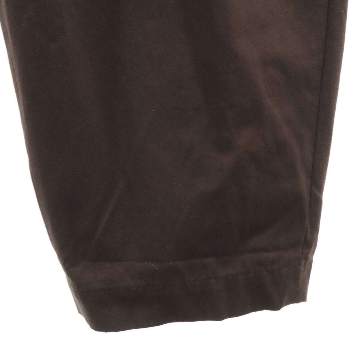 Dulcamara ドゥルカマラ 日本製 タック テーパードパンツ 1 ブラウン メンズ