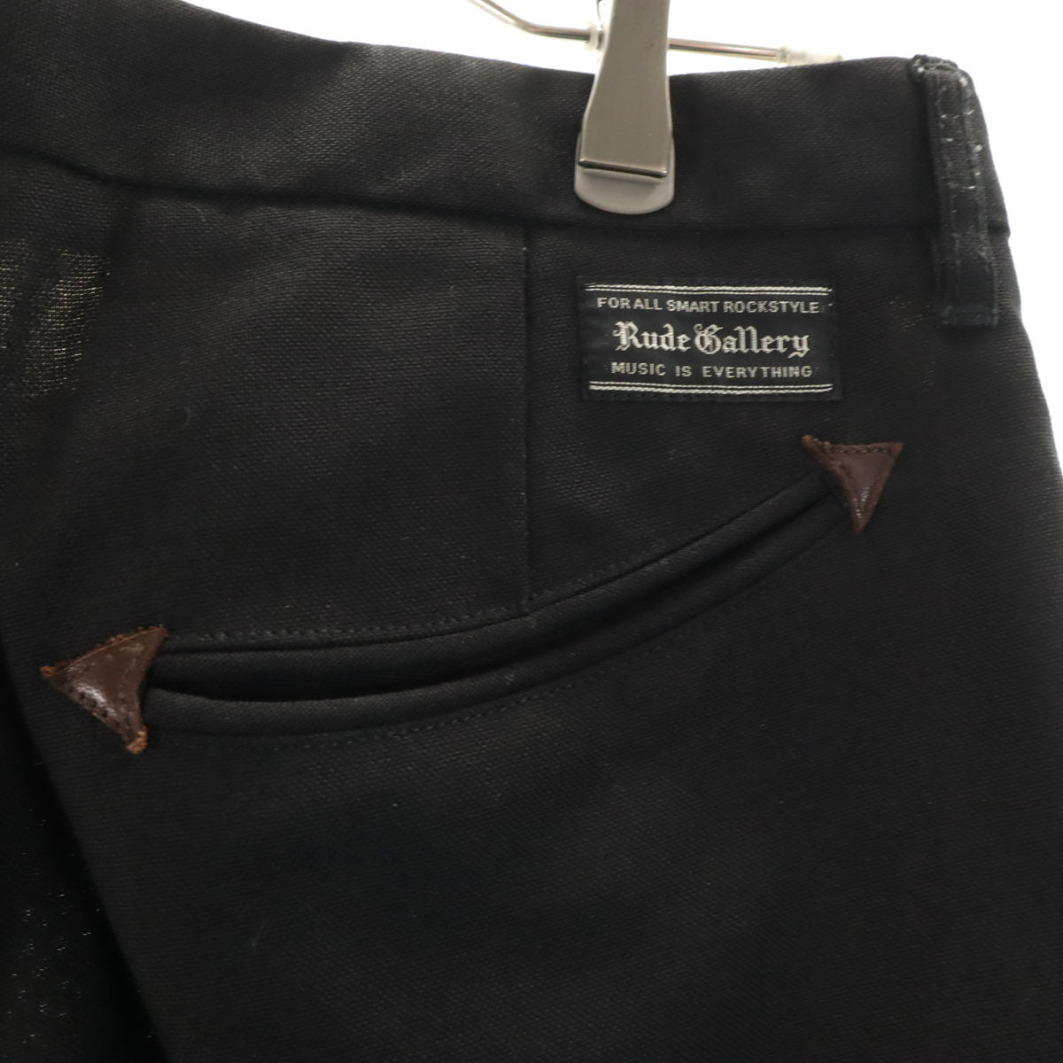 美品 RUDE GALLERY ルードギャラリー ロングパンツ 4 ブラック メンズ