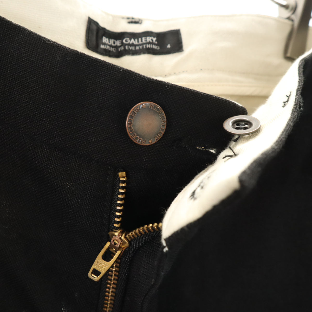 美品 RUDE GALLERY ルードギャラリー ロングパンツ 4 ブラック メンズ