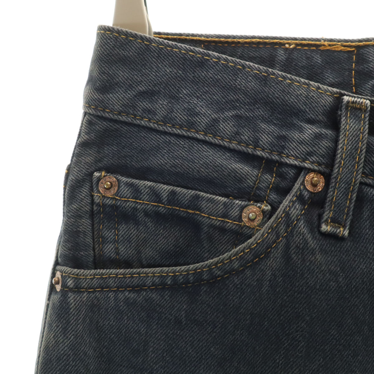 Levi's リーバイス 00s 517-09 USA製 後染め ブーツカットデニムパンツ W28 ブラック系 ジーンズ メンズ