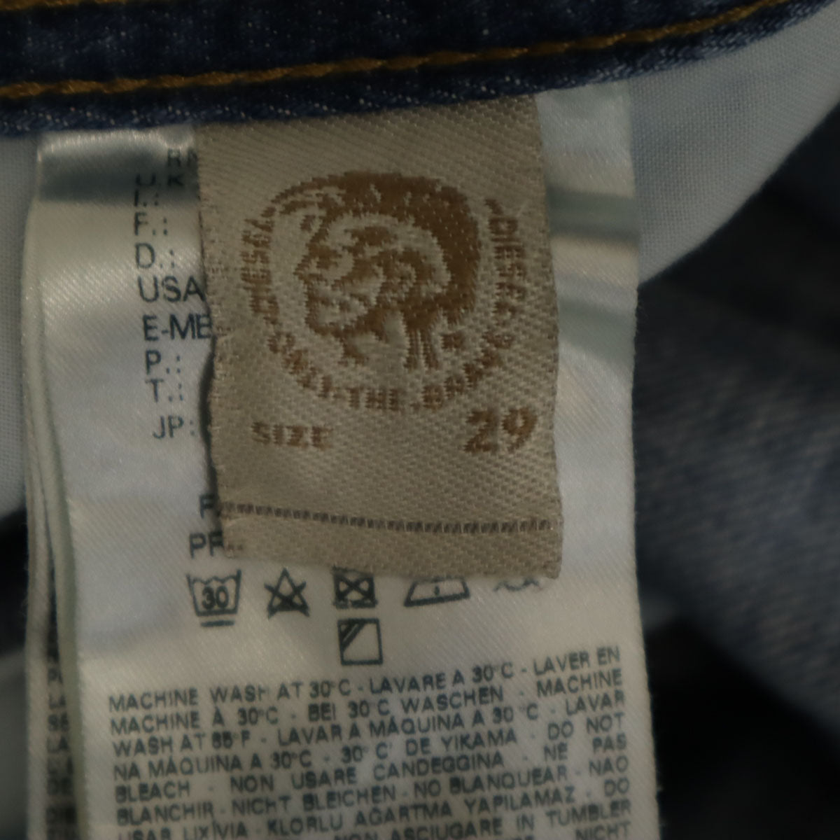 DIESEL ディーゼル デニムパンツ W29 ウォッシュブルー NARROT 0826D ジーンズ メンズ