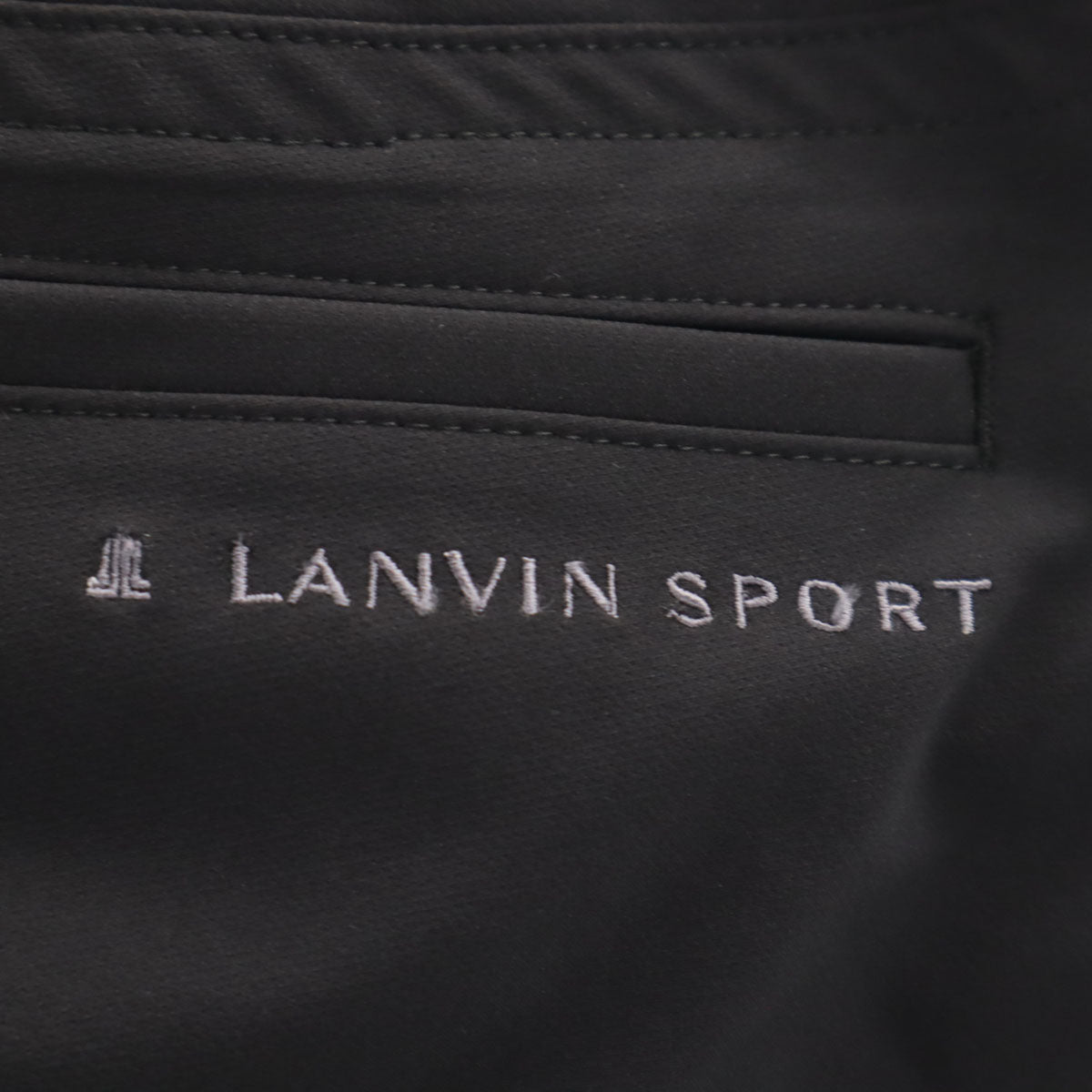 美品 LANVIN SPORT ランバンスポール 日本製 ゴルフ パンツ 82 ブラック メンズ