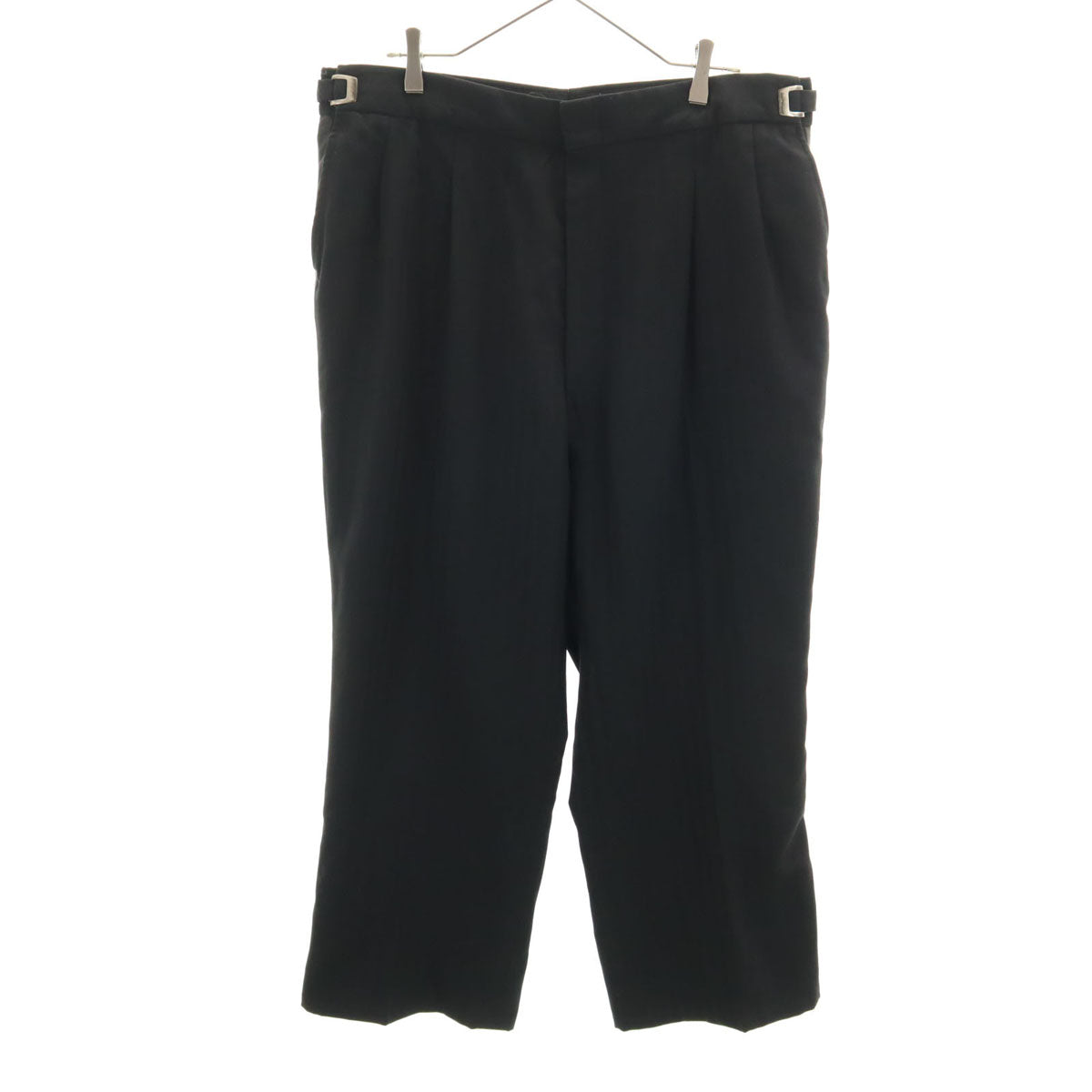 after six 70s USA製 ヴィンテージ スラックスパンツ 42-3-4 ブラック ビッグサイズ メンズ