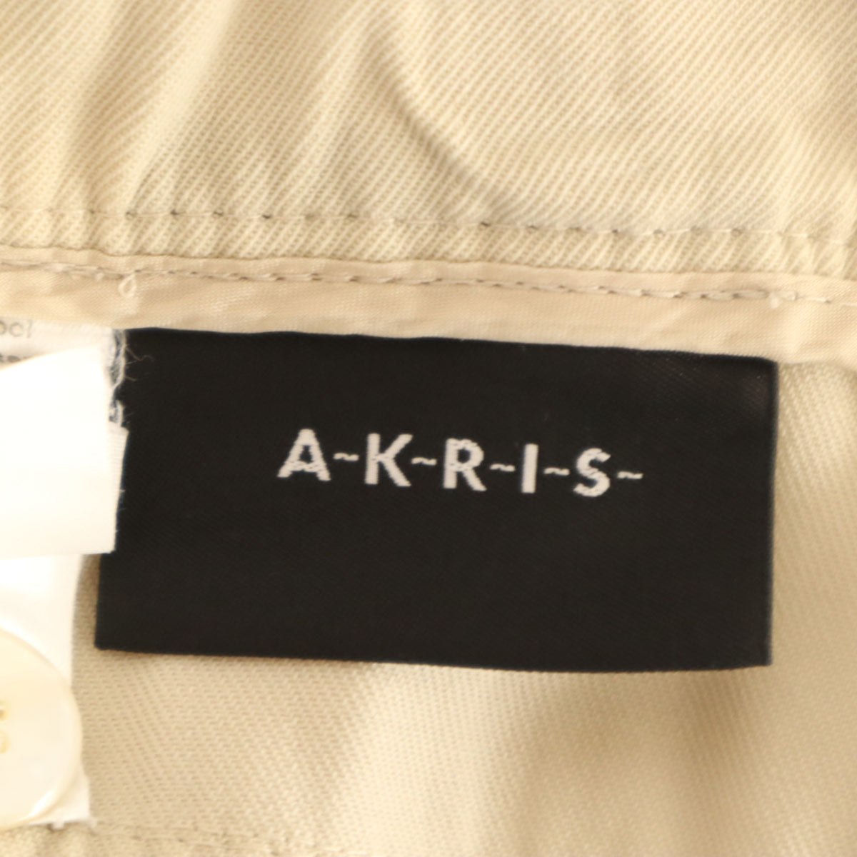 AKRIS アクリス ロングパンツ 42 ベージュ系 レディース