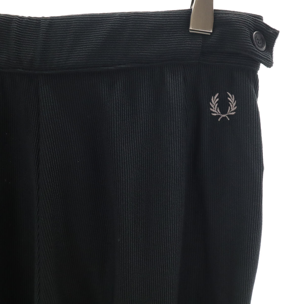 未使用 FRED PERRY フレッドペリー ワイドパンツ 8 ブラック タグ付き レディース