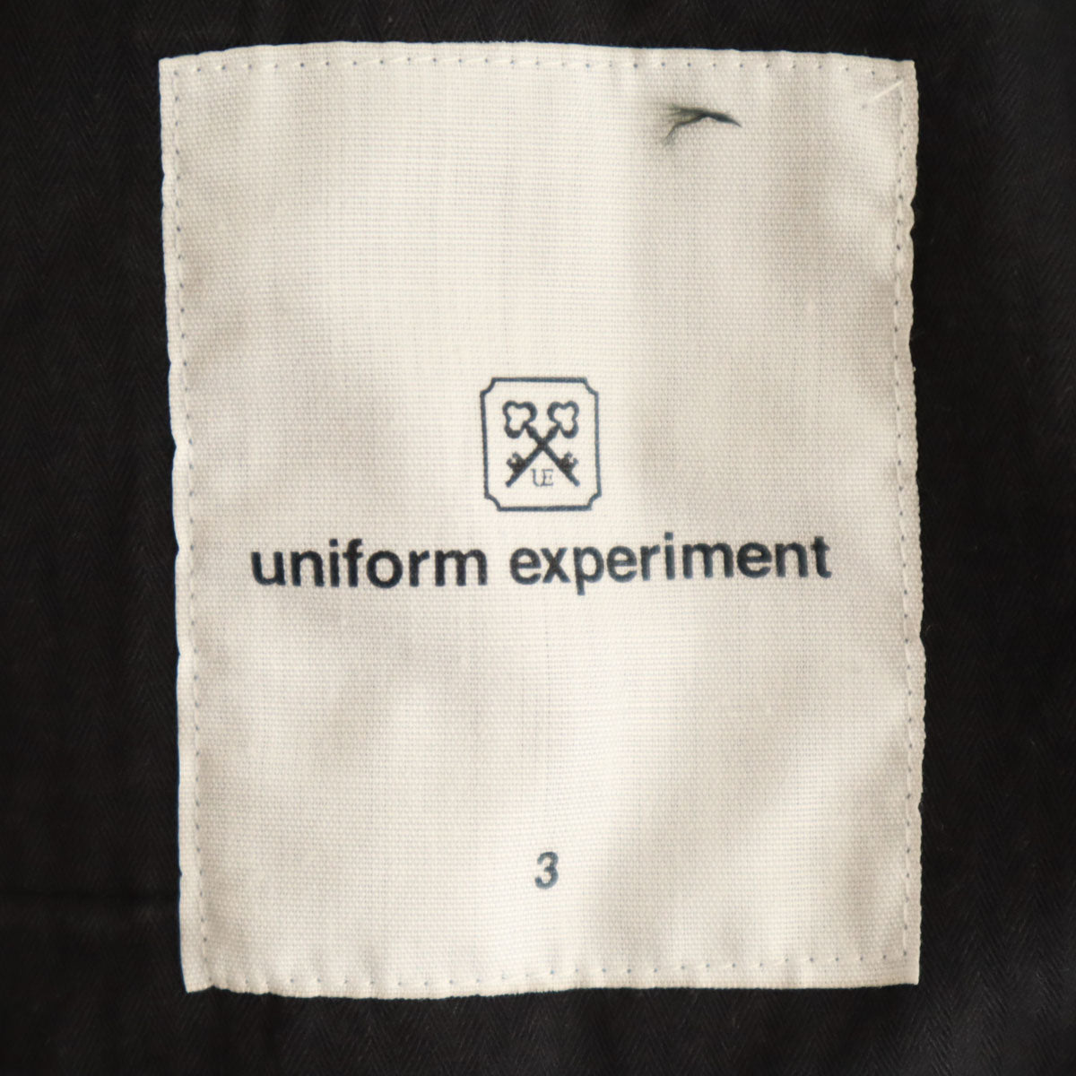 uniform experiment ユニファームエクスペリメント 日本製 ロングパンツ ブラック メンズ