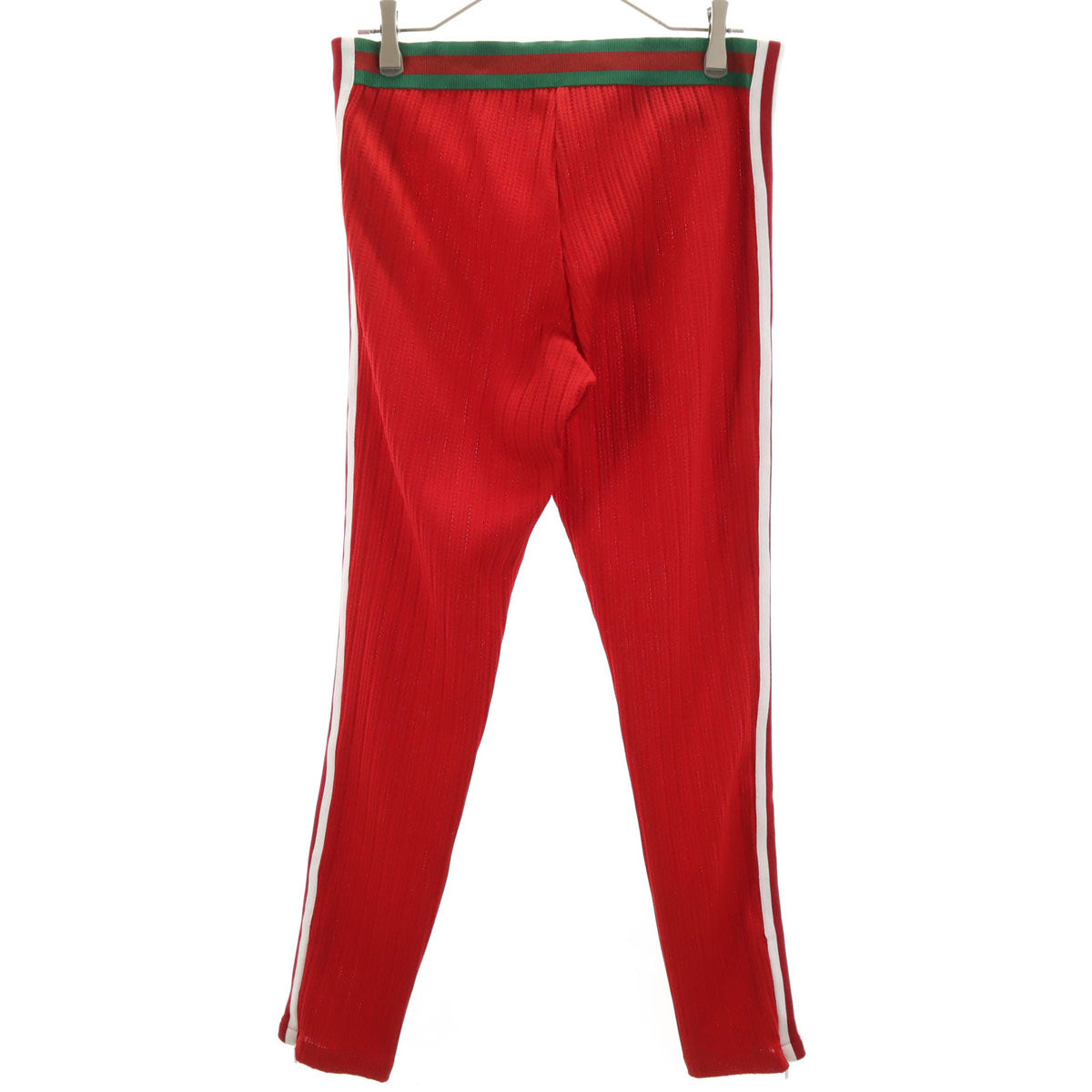美品 GUCCI グッチ adidas アディダス コラボ イタリア製 トラックパンツ L レッド メンズ