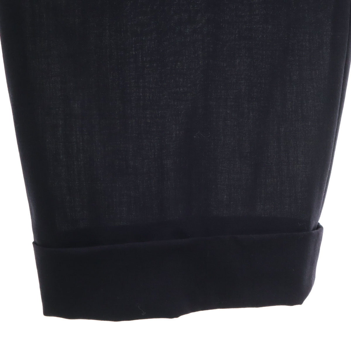 Yohji Yamamoto ヨウジヤマモト 日本製 タック ワイドパンツ SS ネイビー アンクル丈 メンズ