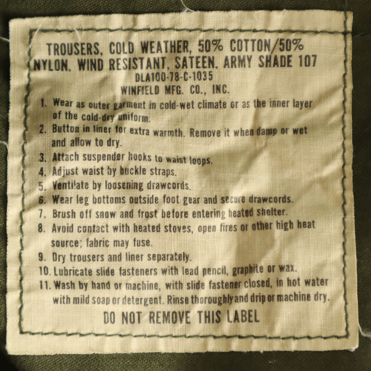 US ARMY アメリカ軍 70s ヴィンテージ M65 DLA カーゴパンツ XS カーキ ミリタリー メンズ