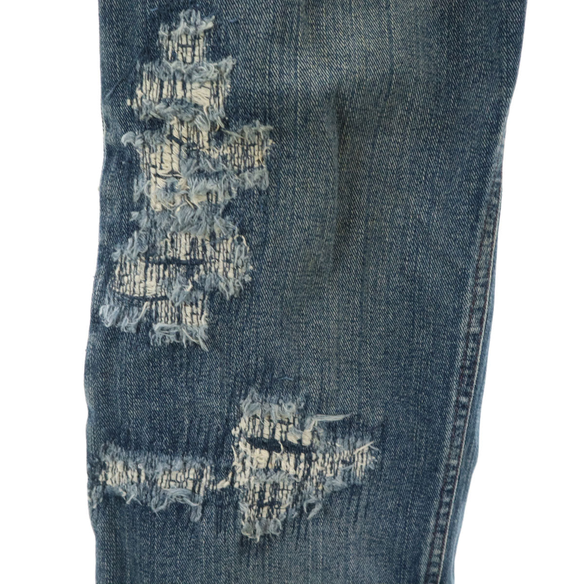 DOLCE&GABBANA ドルチェアンドガッバーナ イタリア製 ヴィンテージ加工 デニムパンツ 46 ウォッシュブルー ジーンズ メンズ
