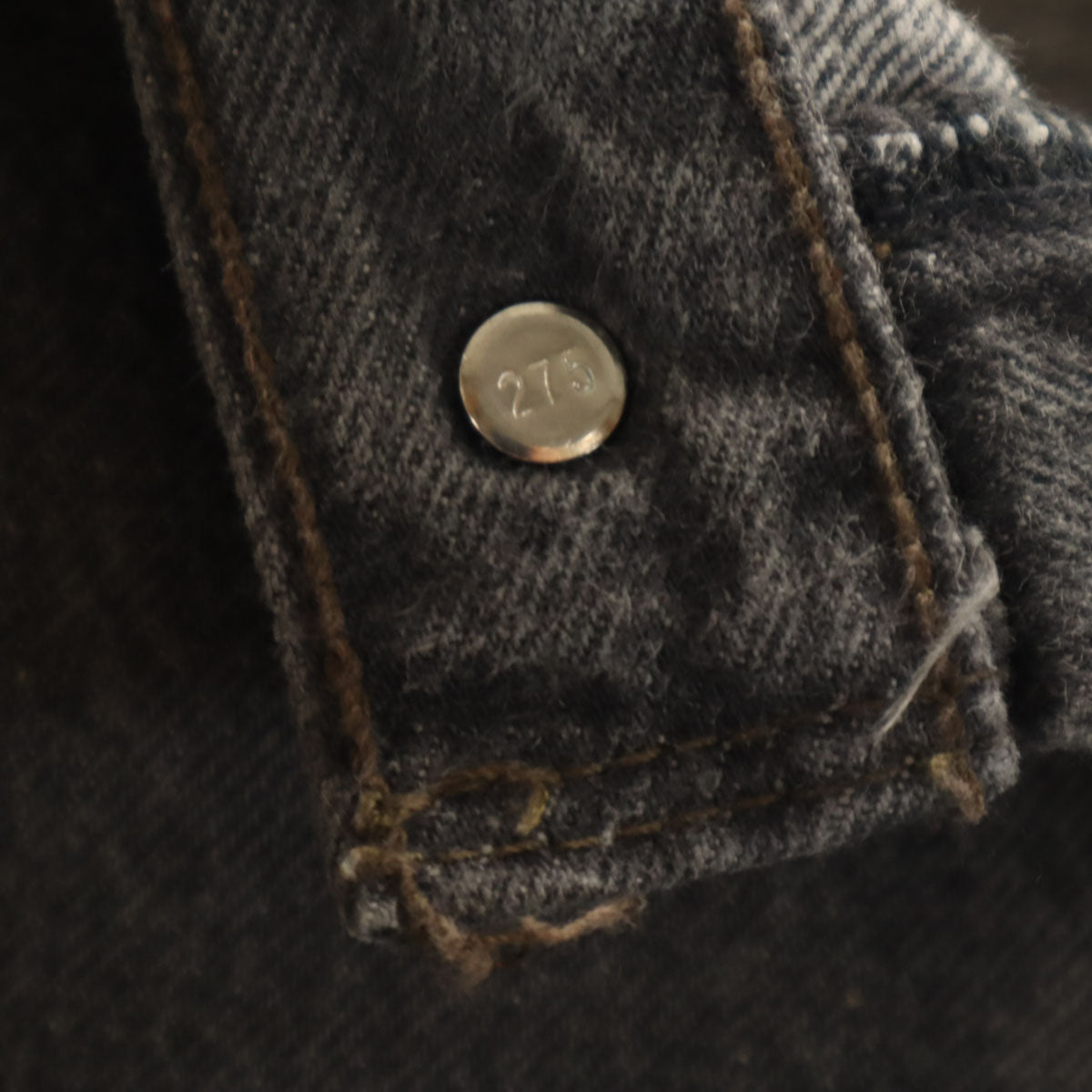 Levi's リーバイス 80s 901 フランス製 オールド ユーロ テーパードデニムパンツ W33 ブラック系 ジーンズ レディース