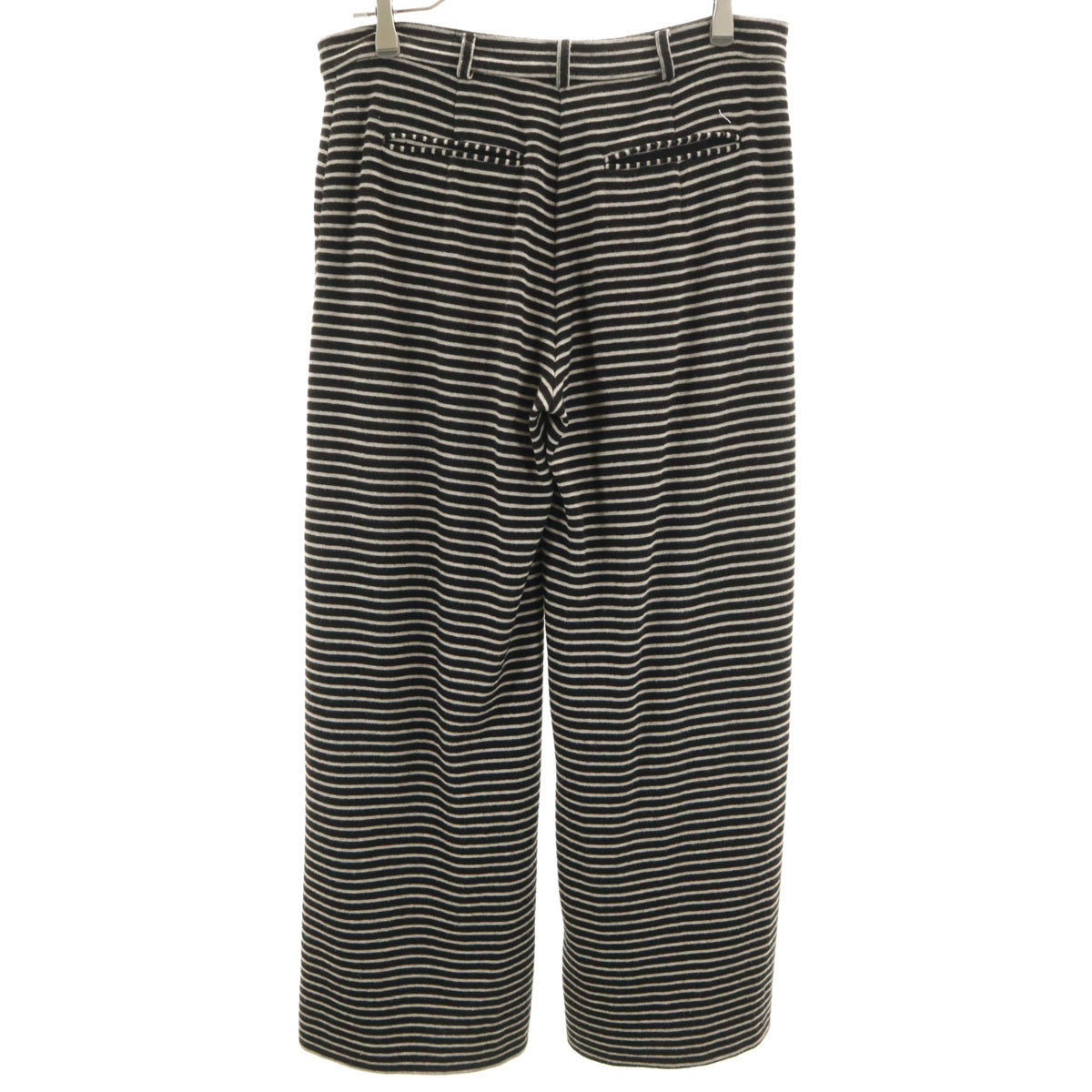 MAX MARA Weekend マックスマーラウィークエンド ボーダー柄 ニット ワイドパンツ M ブラック レディース