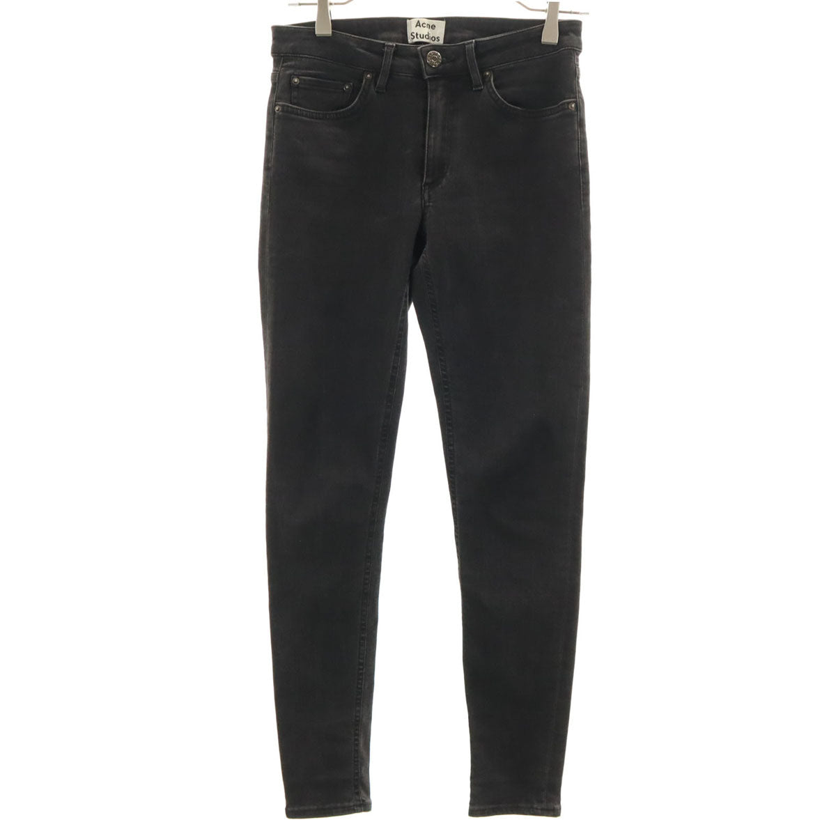 ACNE STUDIOS アクネストゥディオズ スキニーデニムパンツ W26 ブラック ジーンズ ストレッチ レディース