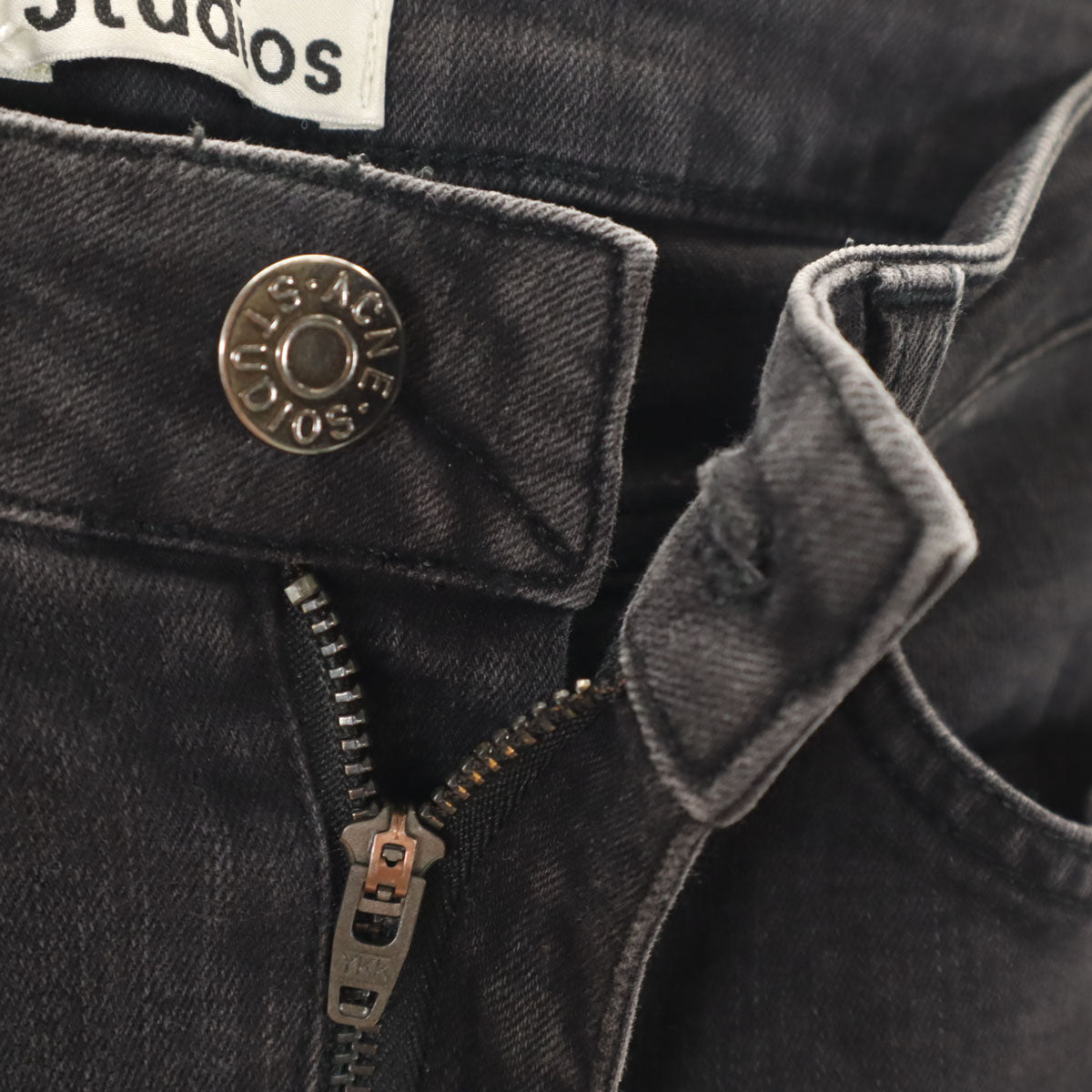 ACNE STUDIOS アクネストゥディオズ スキニーデニムパンツ W26 ブラック ジーンズ ストレッチ レディース