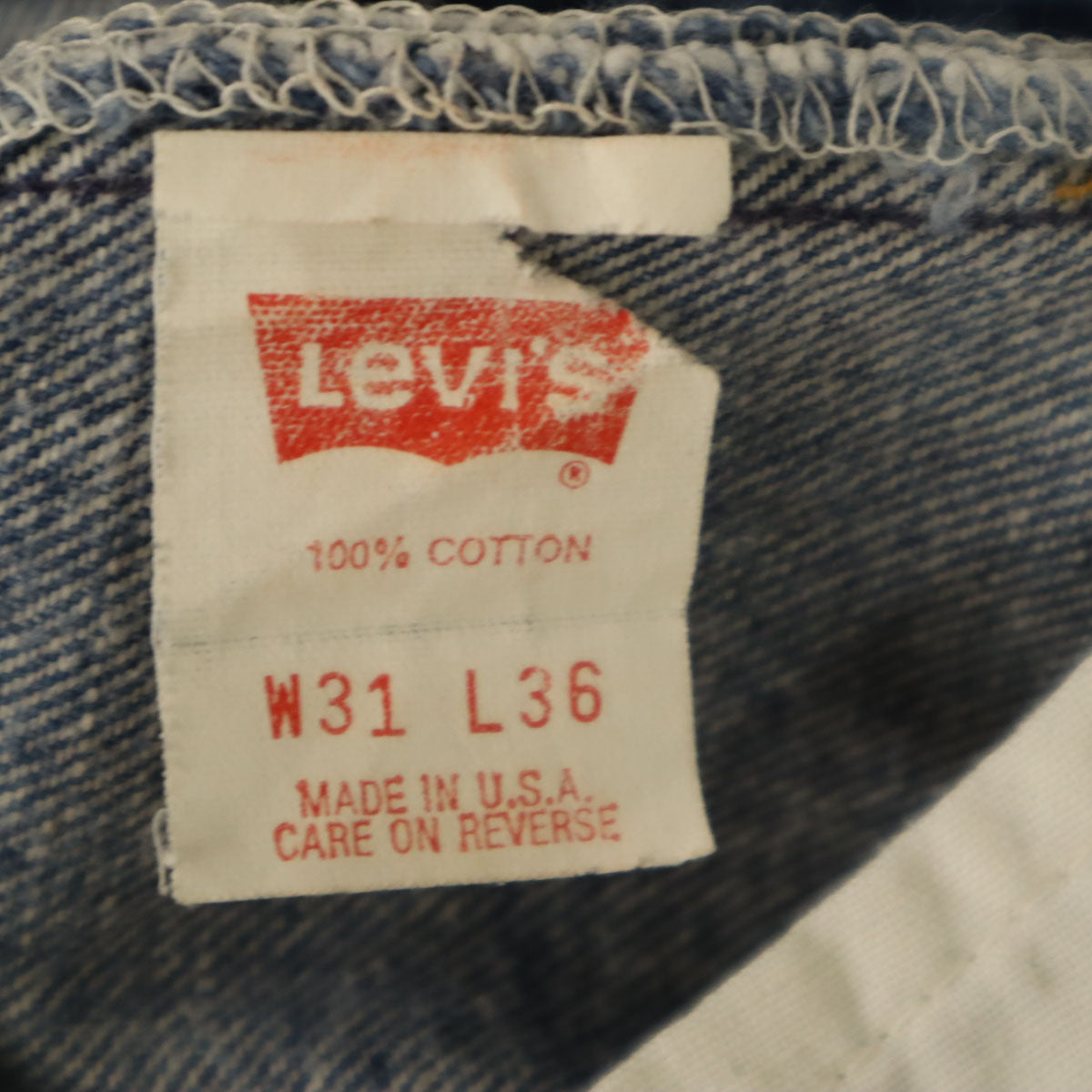 Levi's リーバイス 90s 501 USA製 オールド ストレートデニムパンツ W31 ウォッシュブルー ジーンズ メンズ