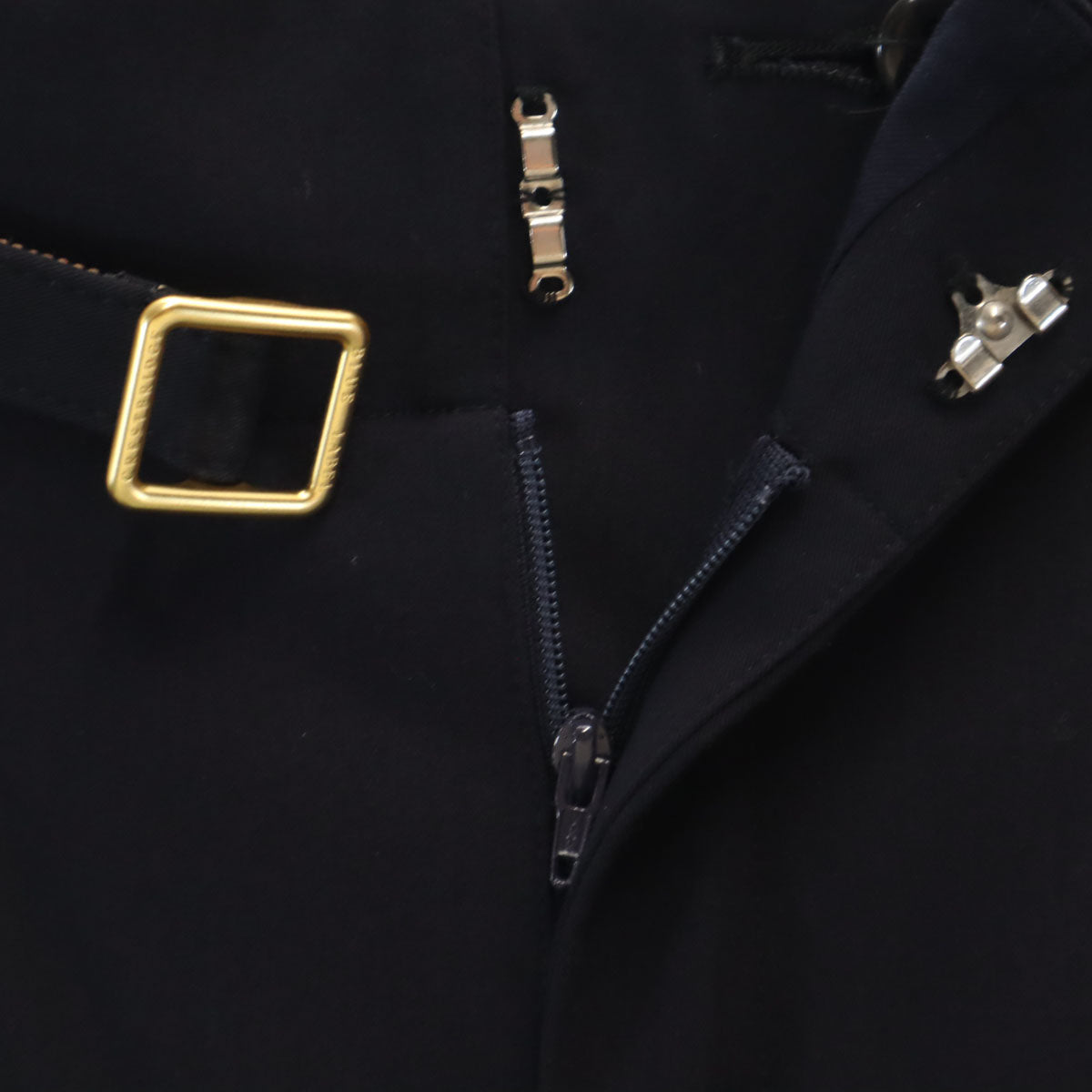 BLUE LABEL CRESTBRIDGE ブルーレーベルクレストブリッジ ハイウエスト ワイドパンツ 36 ネイビー レディース