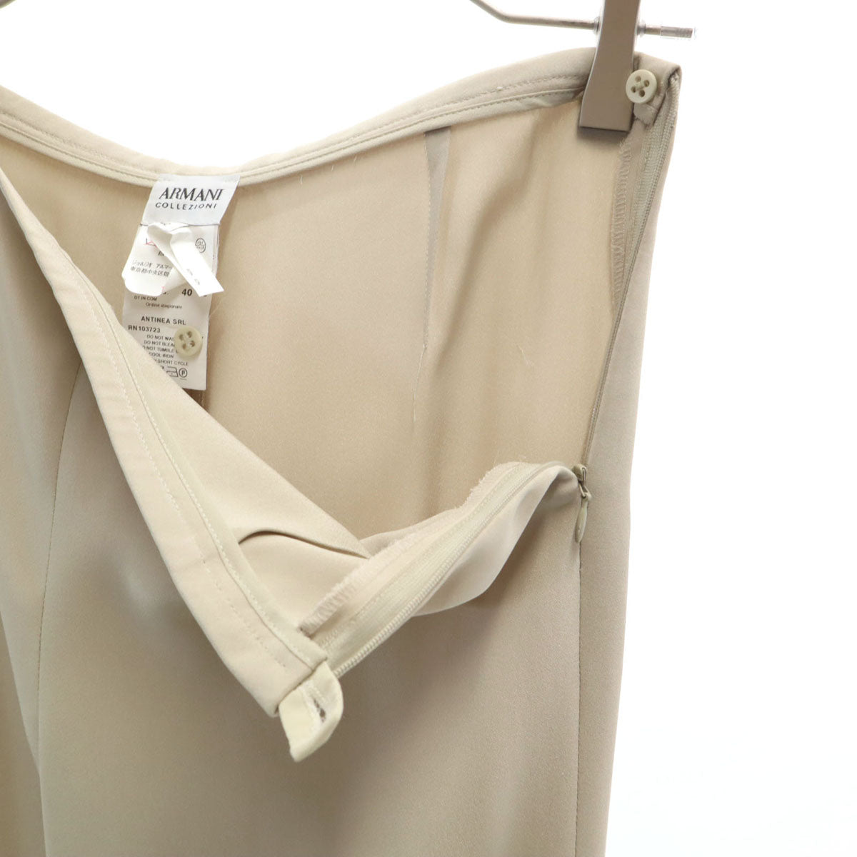 ARMANI COLLEZIONI アルマーニコレッツォーニ ストレートパンツ 40 グレージュ レディース