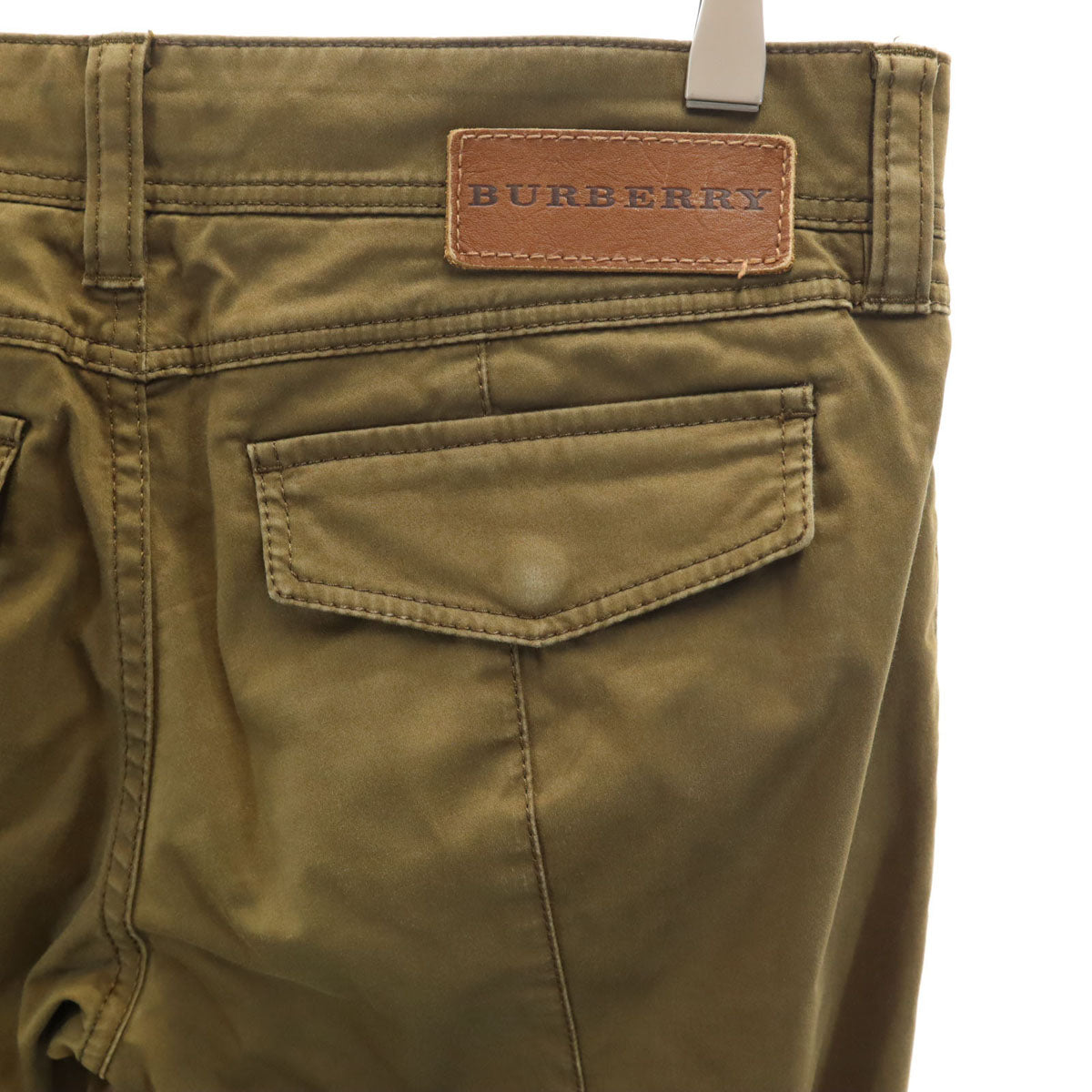 BURBERRY LONDON バーバリーロンドン ブーツカットパンツ 38 カーキブラウン 三陽商会 レディース